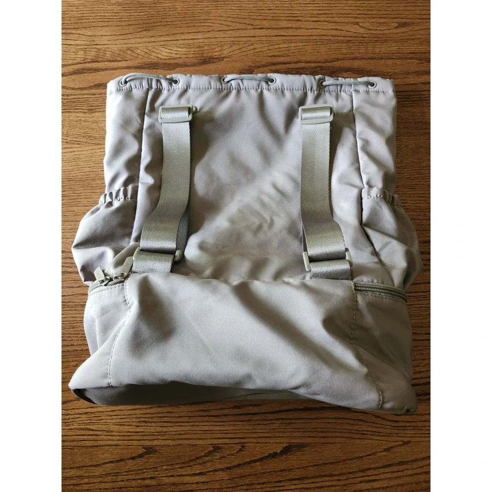 Beyond Yoga Convertible Gym Bag Backpack in‎ Birch Color Taupe